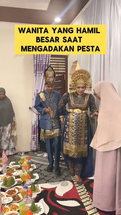 pengantin wanita hamil besar saat mengadakan pesta pernikahan ‼️‼️ #hamil #nikah #pengantinviral