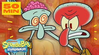 SpongeBob | 50 Minuten mit einem genervten Thaddäus 🙄 | SpongeBob Schwammkopf