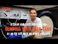 RV TIP: How to empty your grey tank without breaking camp or using a honeywagon