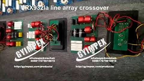 VRX932la line array crossover