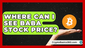 Where Can I See Baba Stock Price? | Stock and Options Playbook