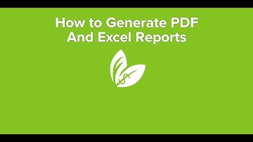 How to generate report