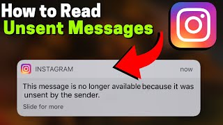 How to Read DELETED Messages on Instagram!