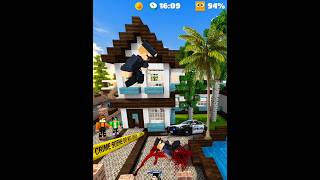 Modern House Chaos & Police Fall From Rooftop - School Party Craft