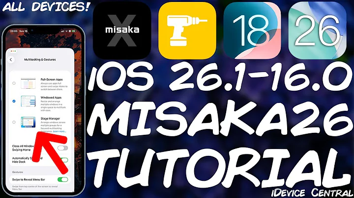 iOS 26.1 / 18 / 17 JAILBREAK (All Devices): How To Install Misaka26 & Enable iOS Tweaks!