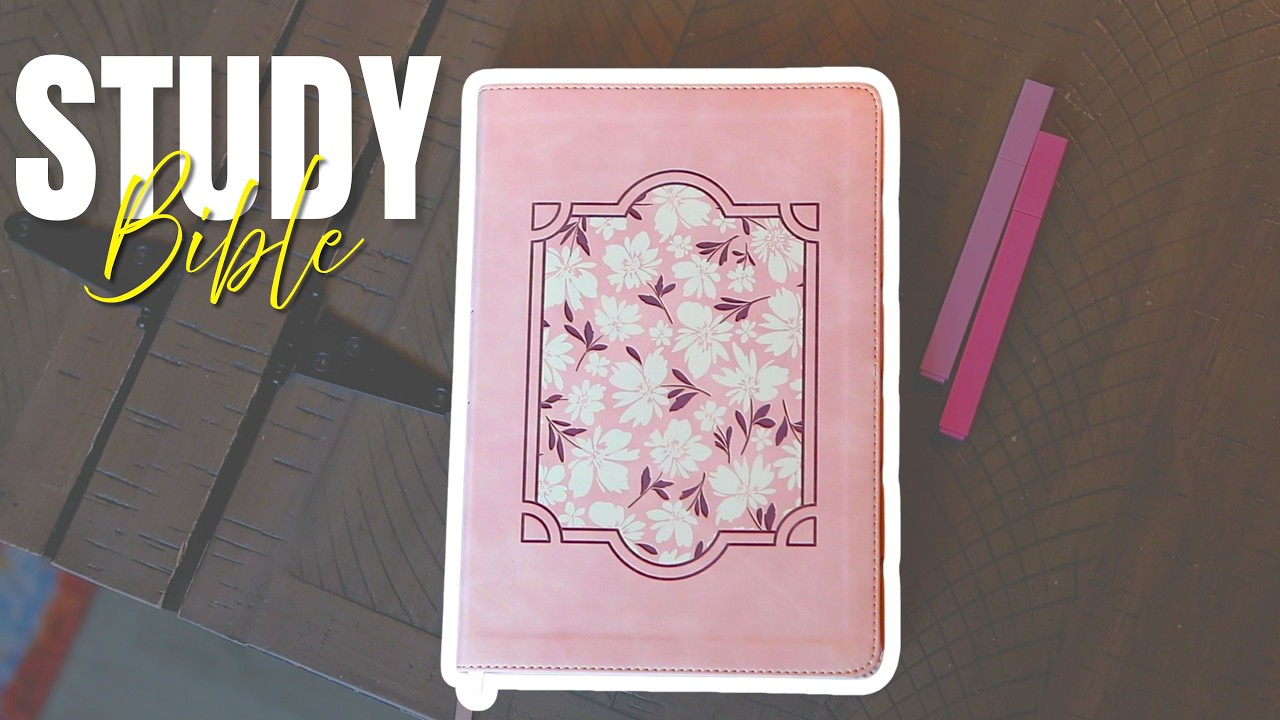 Распаковка и установка моей новой красивой розовой Библии для изучения NASB.
