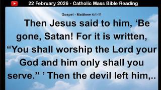 22 February 2026 Catholic Mass  Bible Reading
