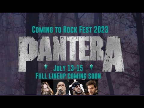 Pantera confirmed for the 2023 ‘Rock Fest‘ in Cadott, WI! Rex Brown currently sick ..