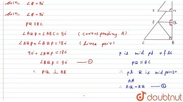 A B C\nis a triangle right\r\nangled at B , a n d\\ P\nis the mid-point of A C\n. Prove that: \...