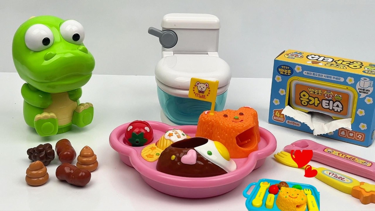 [🌟Toy ASMR🌟] 💩Potty training Toy & Eating ASMR | Satisfying Unboxing ...