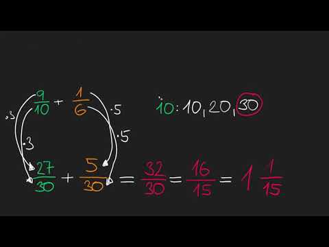 Sčítání zlomků s různými jmenovateli | Zlomky | Matematika | Khan Academy