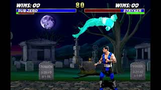 MK3 Arcade - Sub-Zero 11 hits 100% combo vs Stryker