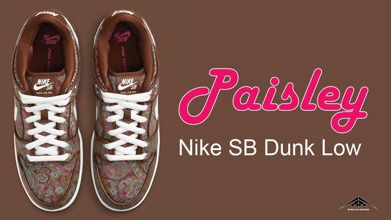 PAISLEY Nike SB Dunk Low Shoes Exclusive Look & Price