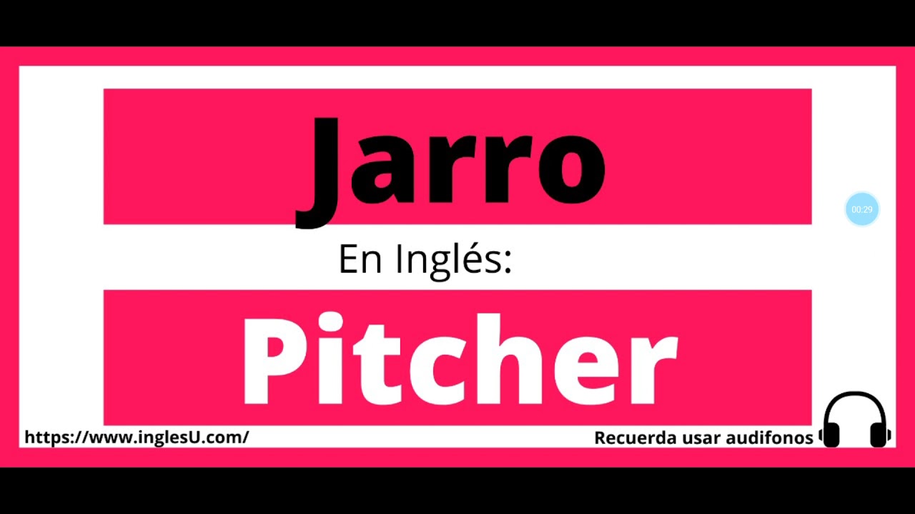 Cómo se dice jarro en inglés - jarro en ingles - YouTube