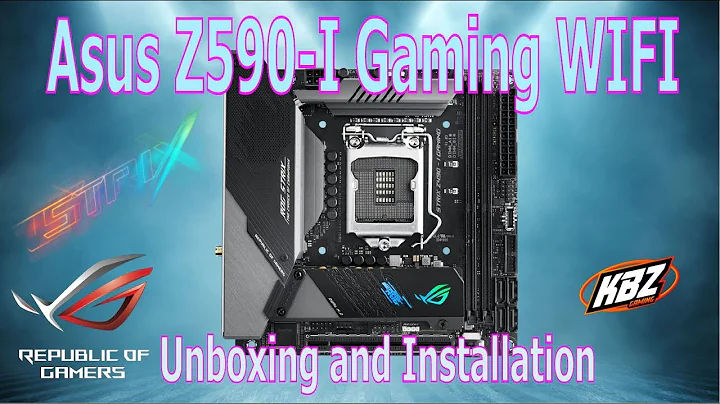 Asus z590-I Gaming Wifi Unboxing and Drive Install