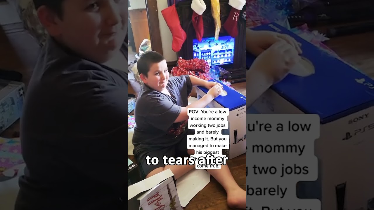 Kid Cries After Getting a New PS5 for Christmas!