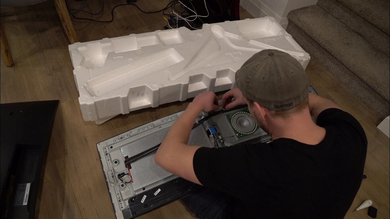 HOW TO TAKING APART SAMSUNG ULTRA WIDE MONITOR TO CHANGE OR REPAIR
