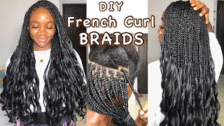 How To: FRENCH CURL BRAIDS.