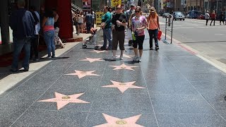 Walking on Hollywood Boulevard  4K