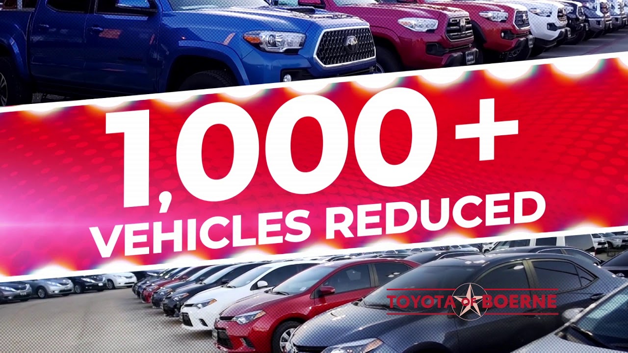 Massive Inventory Reduction Sale Toyota Of Boerne YouTube