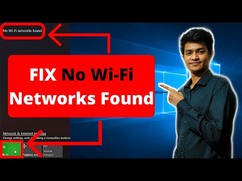 How To Fix No WiFi Networks Found But WiFi Is Turned On | Windows 10