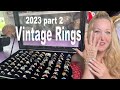 Unbelievable! Unboxing a large box of vintage Rings ( part 2) ! Let&#39;s find Treasures!