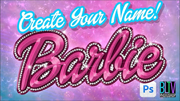 Photoshop: Give a Child a Gift of her or his NAME in the style of Barbie or Ken! 😍