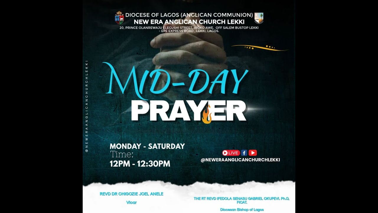 MID-DAY PRAYER - FRIDAY 23RD JANUARY, 2025.