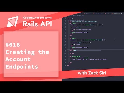 Rails API: Creating the Account Endpoints - [018]