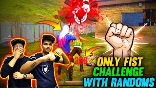 FREE FIRE - WE DID ONLY FIST CHALLENGE IN RANKED GAME || TOO MUCH FUN - TWO SIDE GAMERS