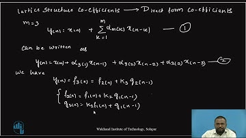 Structures for FIR Filters: Lattice Structure Part 3/3