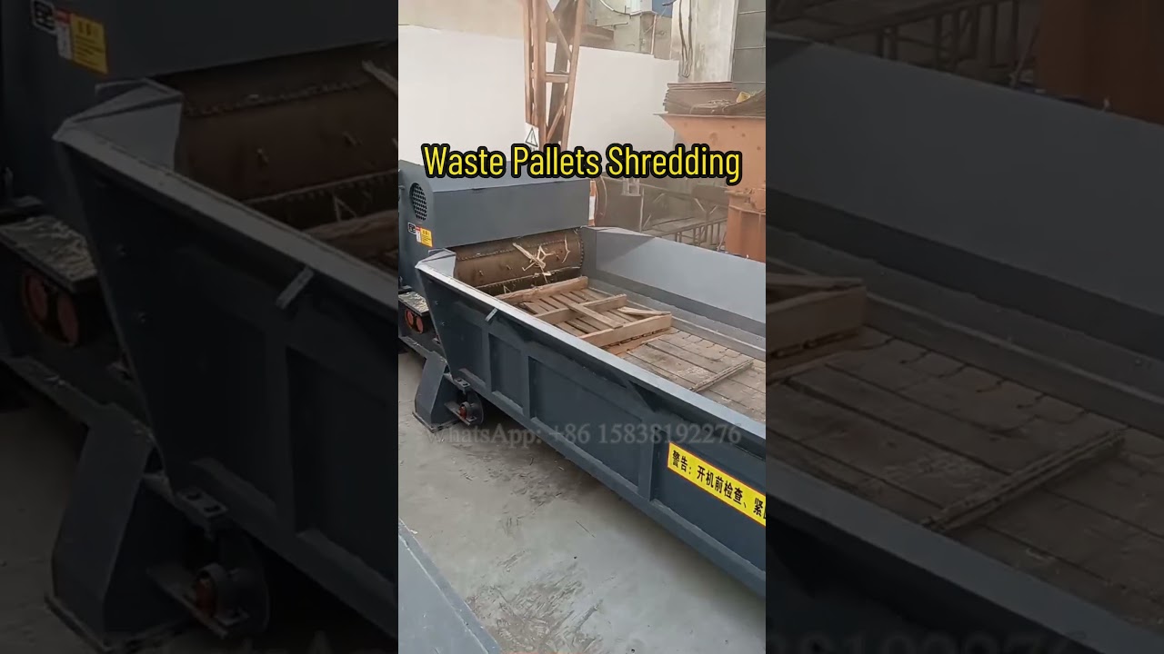 Wood Pallet Shredder: The Best Way to Recycle Wood Wastes # #woodworking #pallets