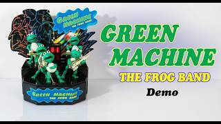 Vintage Retro 1989 Boxed Green Machine Frog Band / Dancing / Sound