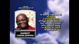 Norbert Candid Edward ~ Medium Obituary Norbert Candid Edward ~ Medium Obituary