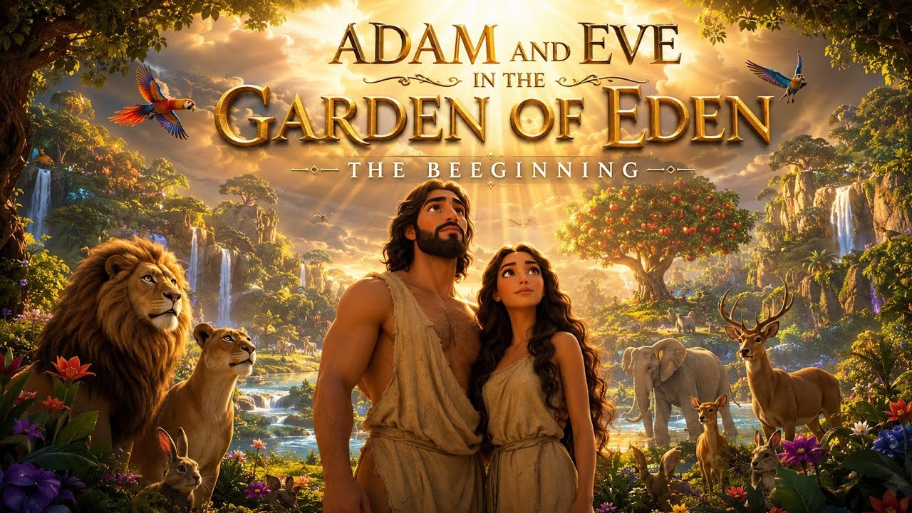 Adam And Eve In The Garden Of Eden| Animated Bible Movie - YouTube