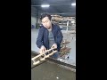 Handrail pipe water transfer printing creates amazing wood grain pattern