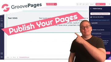 How to Publish a Page Using GroovePages on Your Free Hosted Sub Domain | Get GrooveFunnels Support