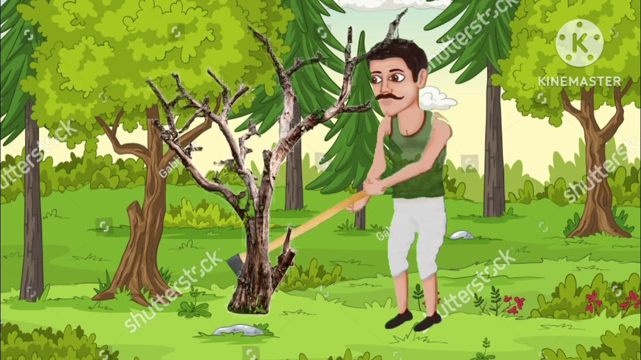 Gareeb #lakadhara rahta #the 😪😪. #cartoon #viral #video #india #