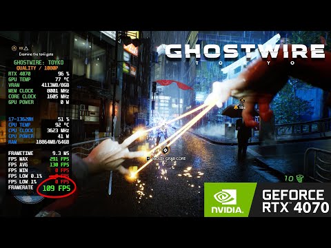 RTX 4070 8 GB - GHOSTWIRE: TOYKO - QUALITY SETTINGS | i7 - 13620H | 4K - 1080P |