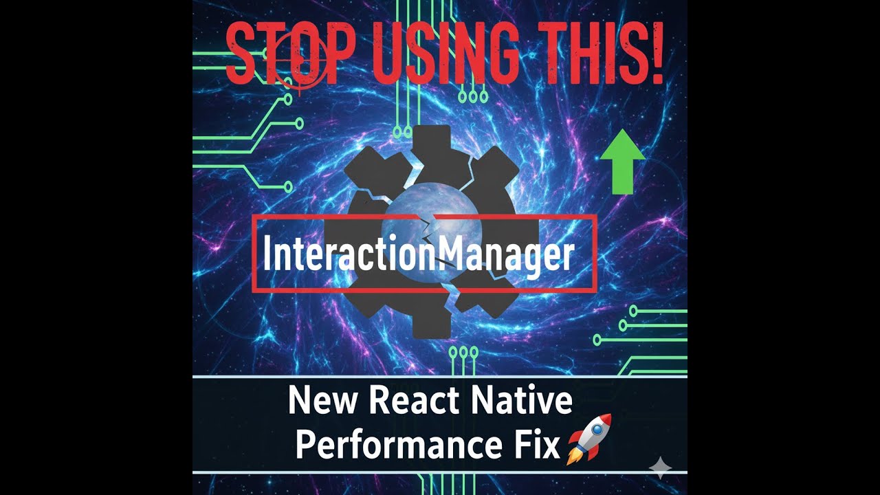 Stop using InteractionManager in React Native! (New Update) - YouTube