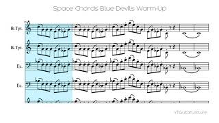Space Chords Blue Devils Warm-Up