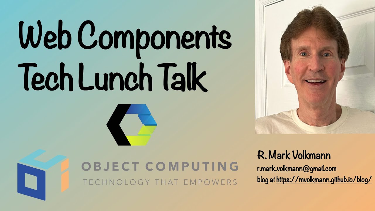 Web Components Tech Lunch Talk