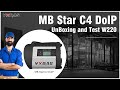 MB SD Connect C4 DoIP Full Set Unboxing and Test W220