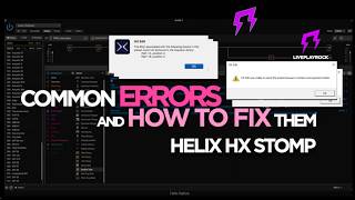 How to fix 2 common errors with you HELIX HX STOMP Line 6 Liveplayrock tutorial video #liveplayrock screenshot 4
