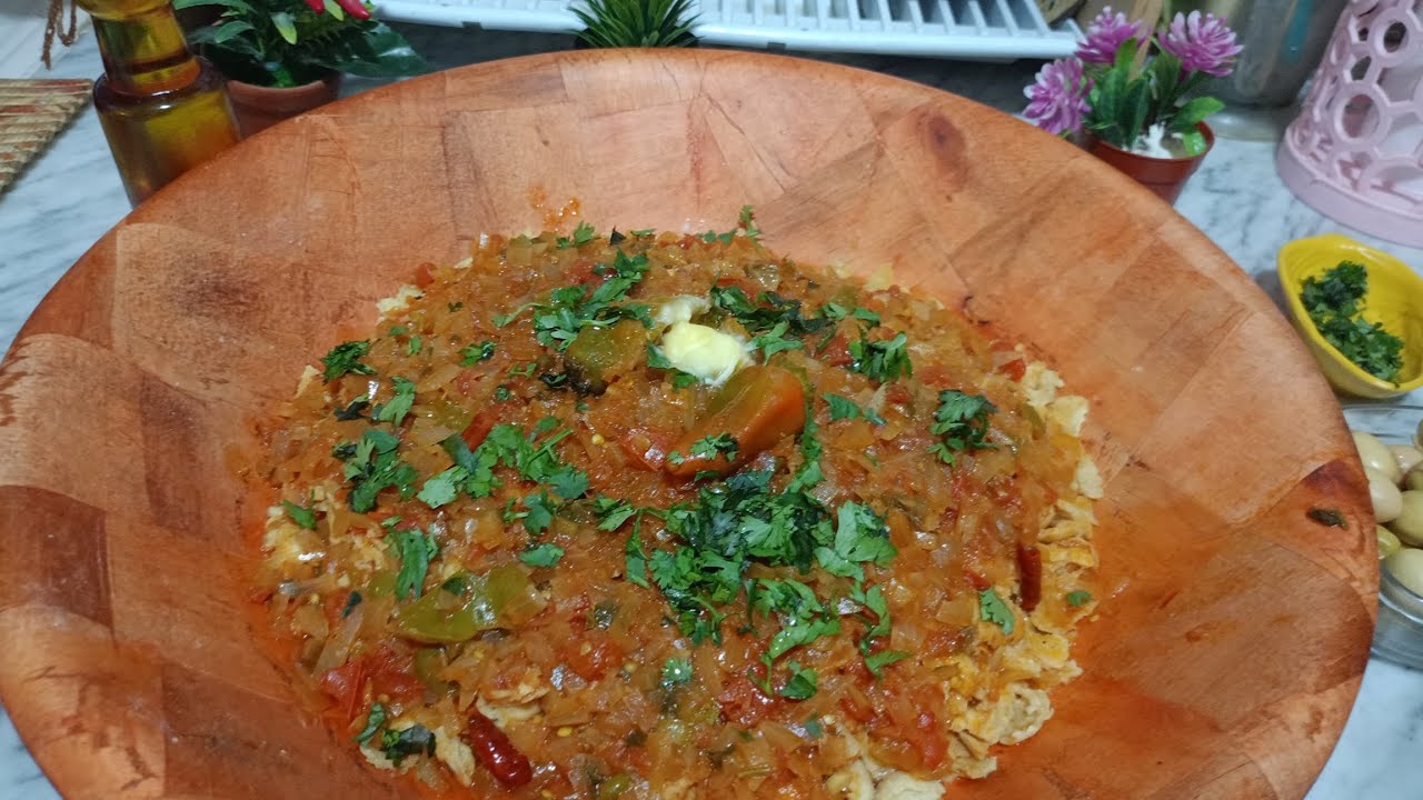 المحكوك البسكري  حار و حامض و محرحر قمه في البنة