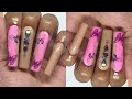 DIY EXTRA LONG PRESS ON NAILS | BUTTERFLY MARBLE NAILS