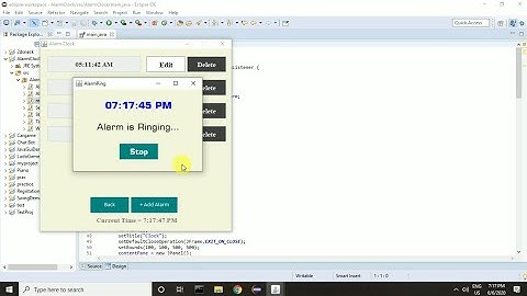 Created All The Functionality Of Clock In Java Swing ||Java GUI ||