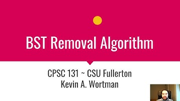 BST Removal Algorithm