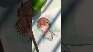 painting oikawa from haikyuu #animeart #shorts #haikyuu #oikawa