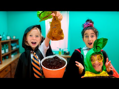 ¡Nastya en la escuela de magia! Plantas vivas y mucha diversión